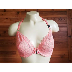 Victoria's Secret Peach Dream Angels Underline Demi Demi Buste Bra Size 32DD NWT